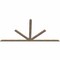 Ekena Millwork Saratoga Smooth Timber Gable Bracket, Douglas Fir, 96"W x 48"H x 1 1/2"D x 3 1/2"F, 12/12 Pitch GBW096X48X0204SAR00SDF - alternate 4